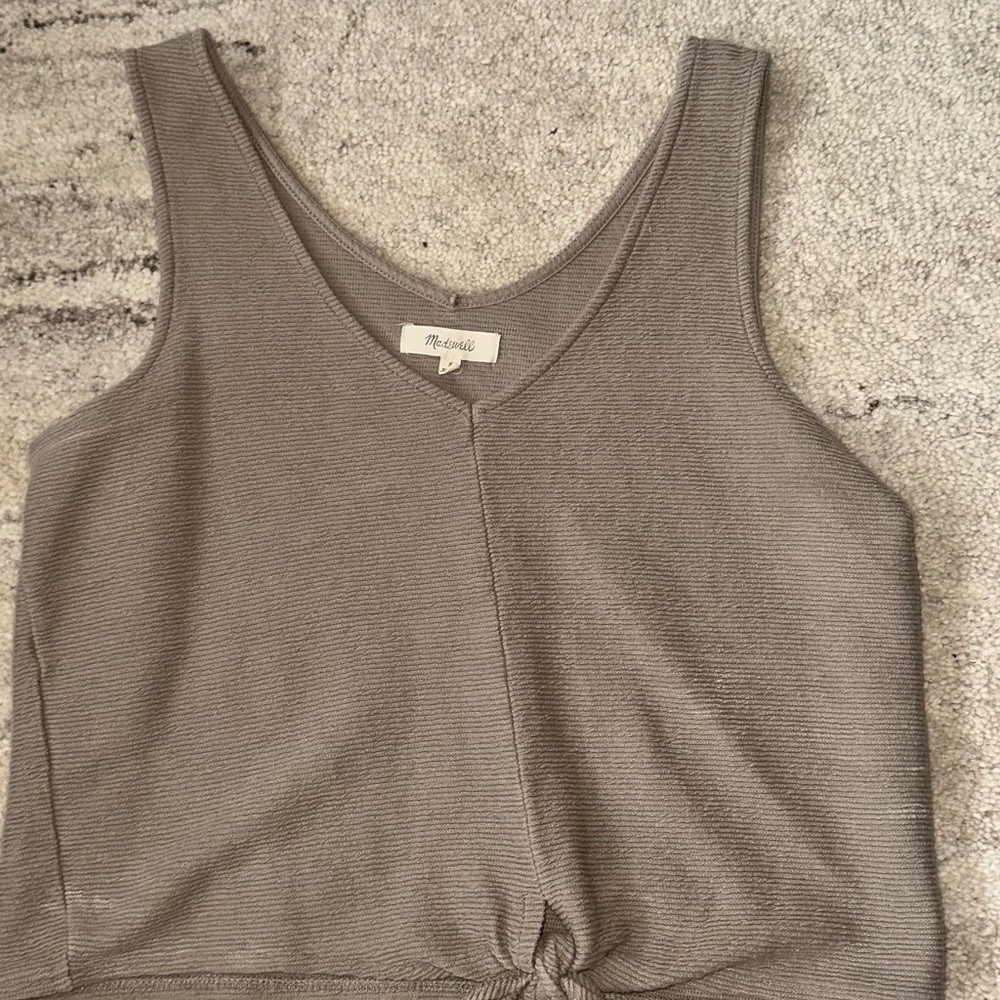 Madewell Brown Knitted Tank Top